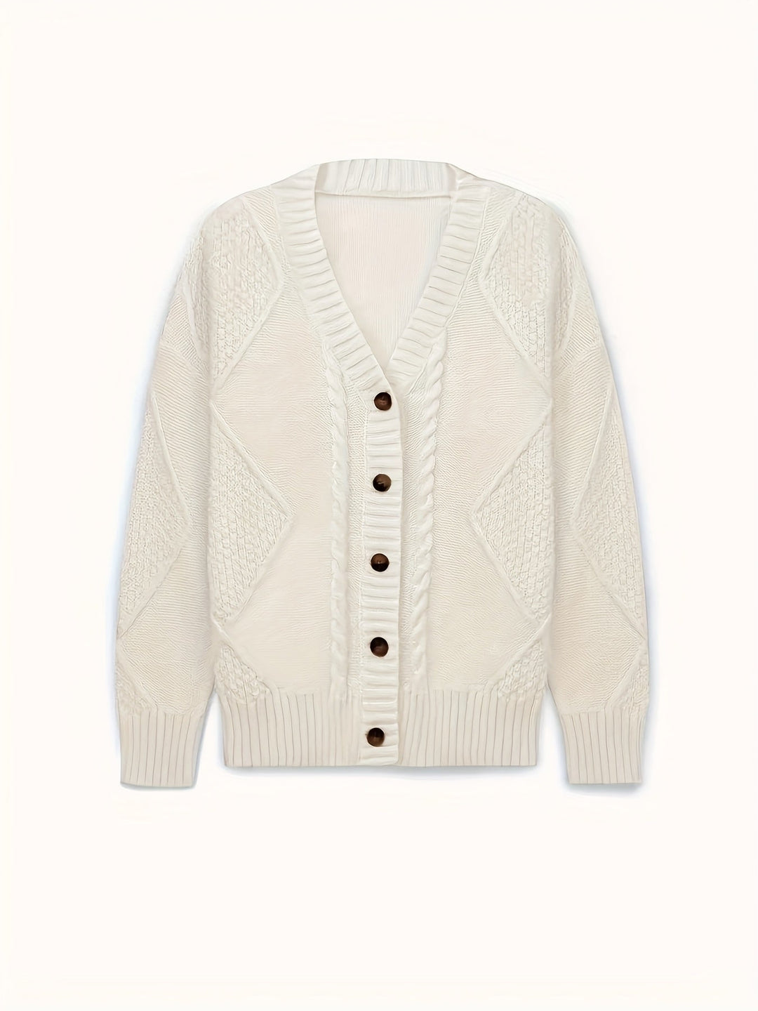 Cozy Cable-Knit Button Cardigan