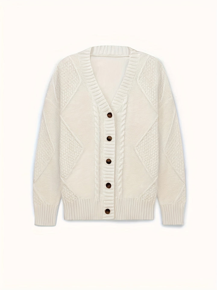 Cozy Cable-Knit Button Cardigan