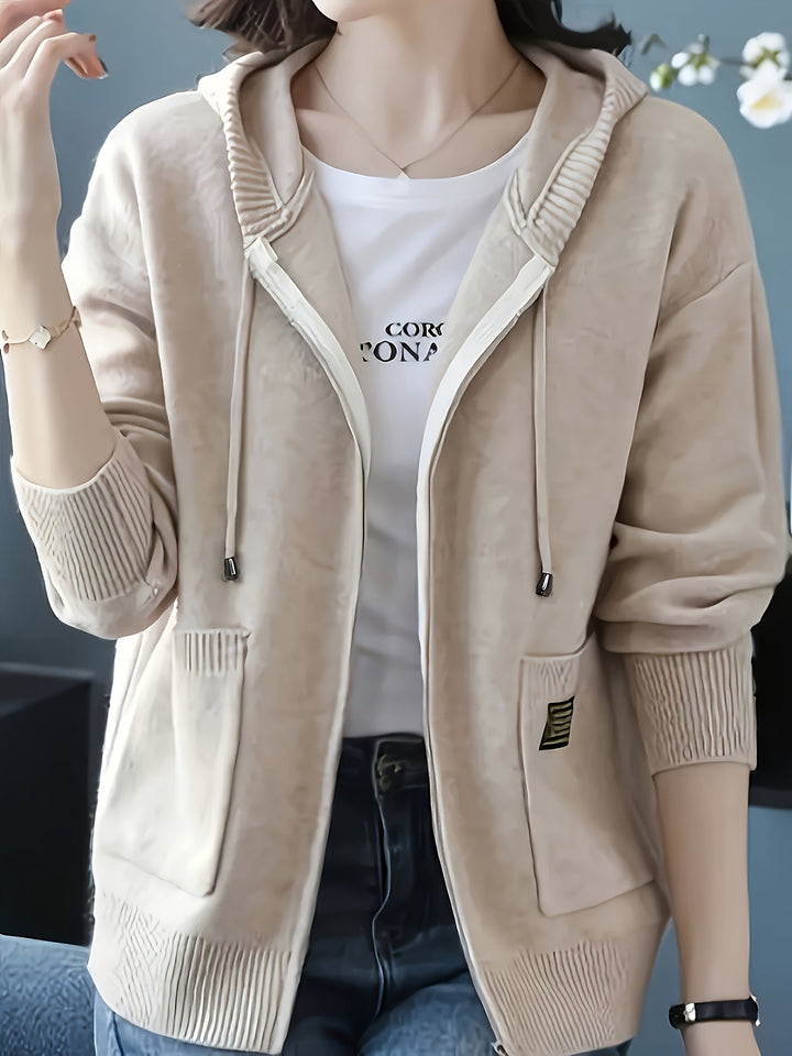Cozy Zip-Up Hooded Cardigan