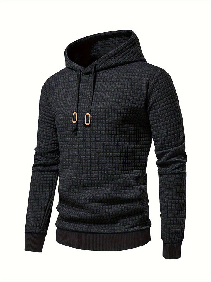 Textured Hooded Pullover