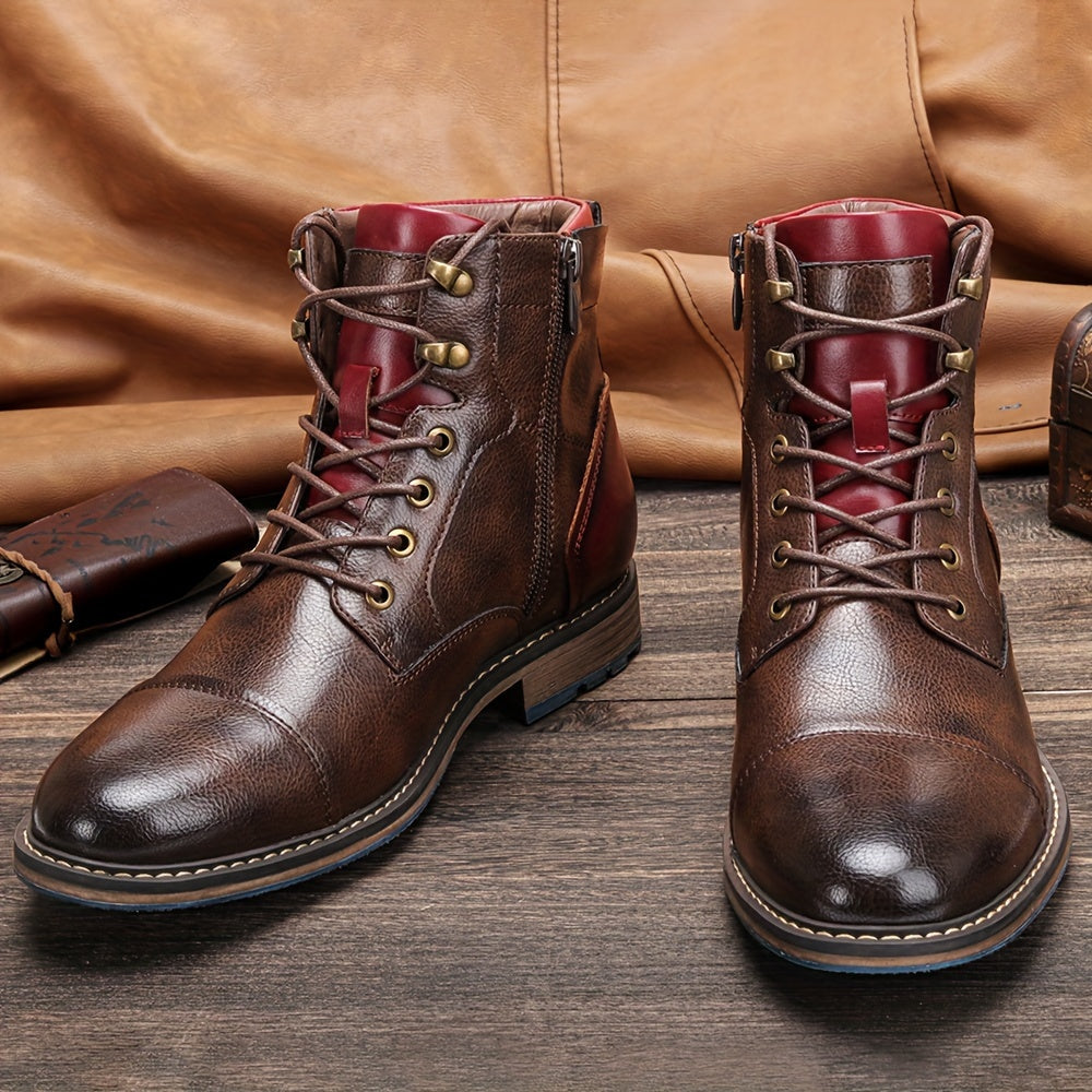 Refined Cap-Toe Ankle Boots