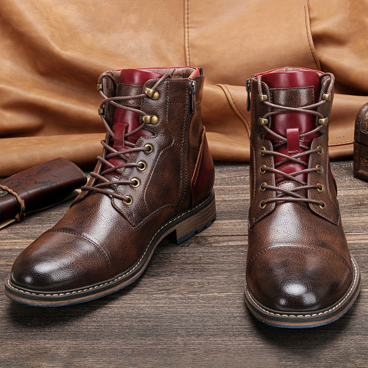 Refined Cap-Toe Ankle Boots