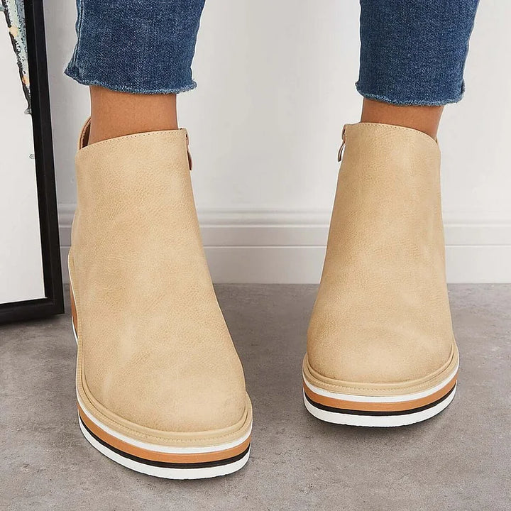Sleek Platform Ankle Boots