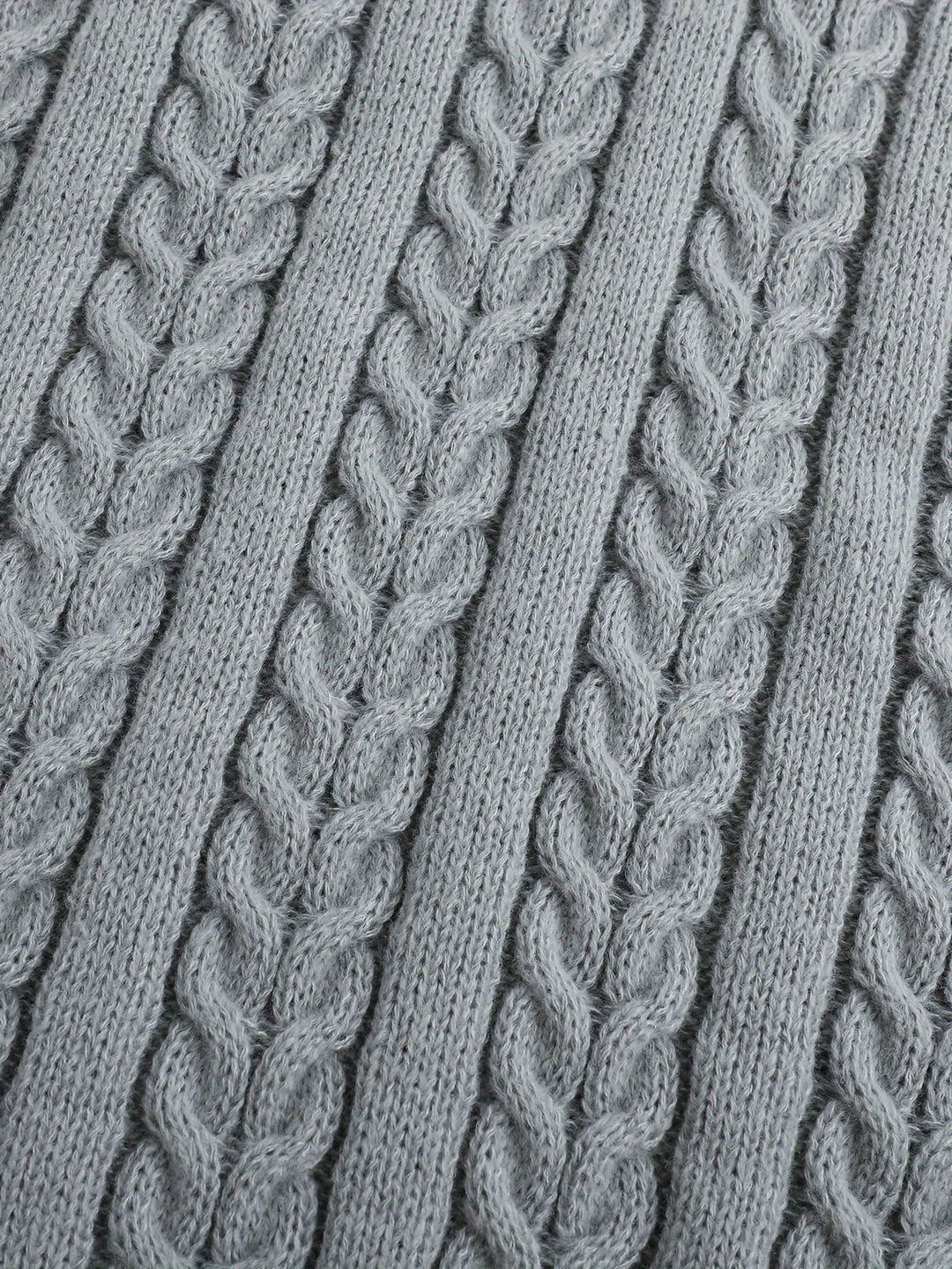 Cable-Knit V-Neck Sweater Vest