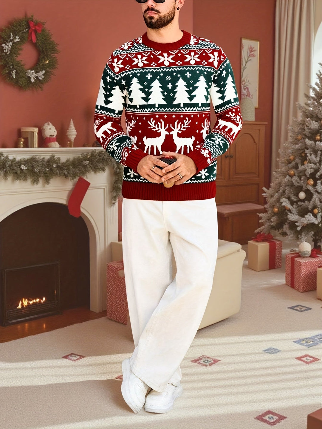 Festive Holiday Knit Sweater
