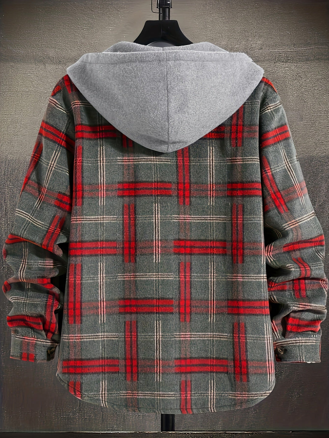 Plaid Hooded Jacket