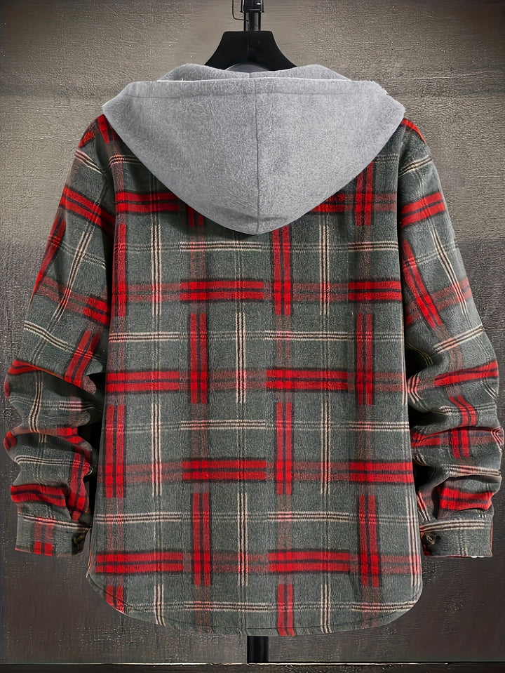 Plaid Hooded Jacket