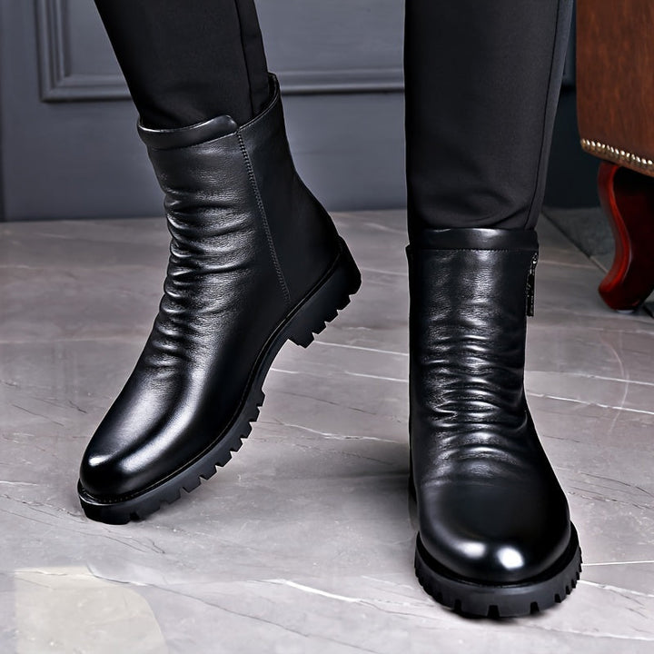 Refined Zip-Side Boots