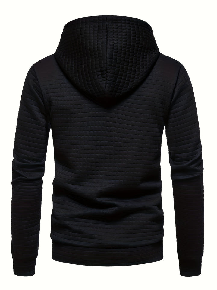 Textured Pullover Hoodie