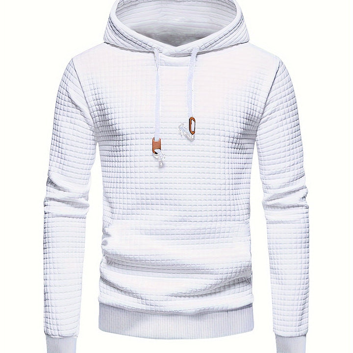 Textured Hooded Pullover