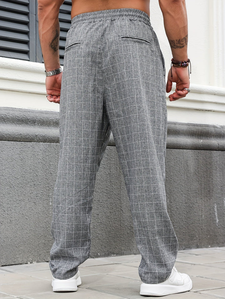 Relaxed Checked Pants