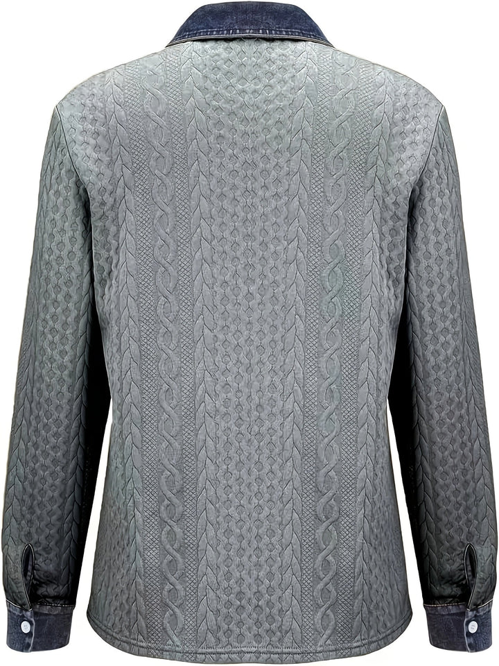 Textured Button-Up Shirt