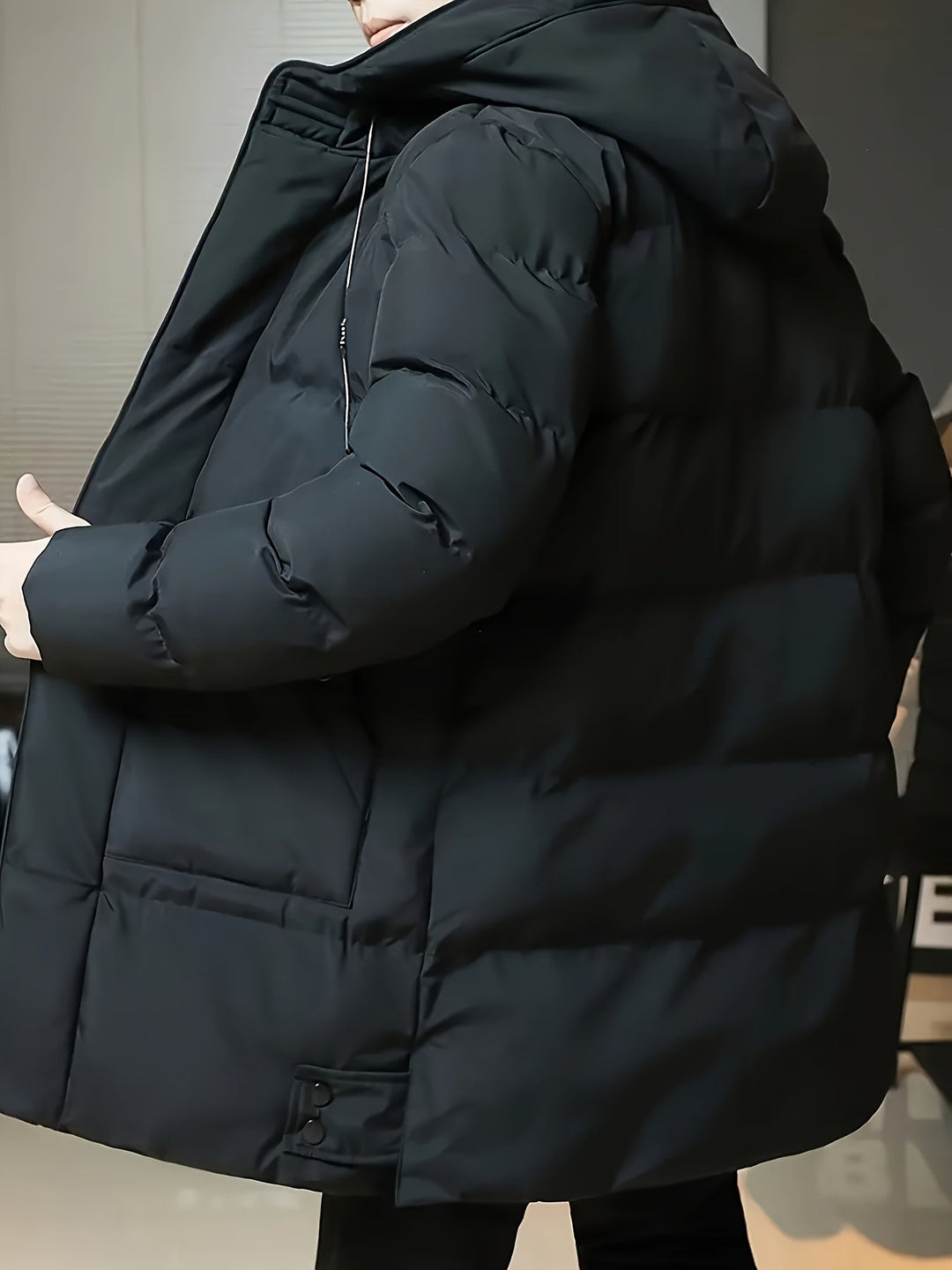 Hooded Longline Puffer Coat