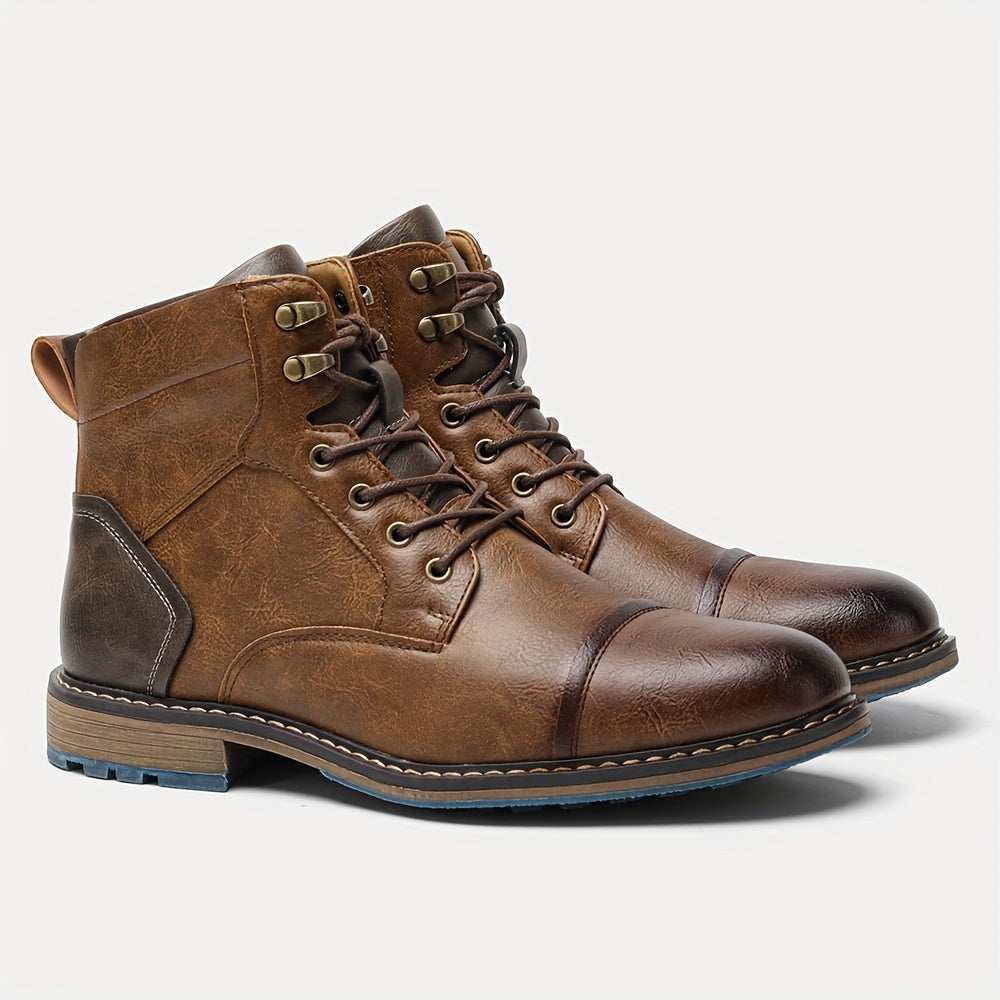 Refined Cap-Toe Ankle Boots