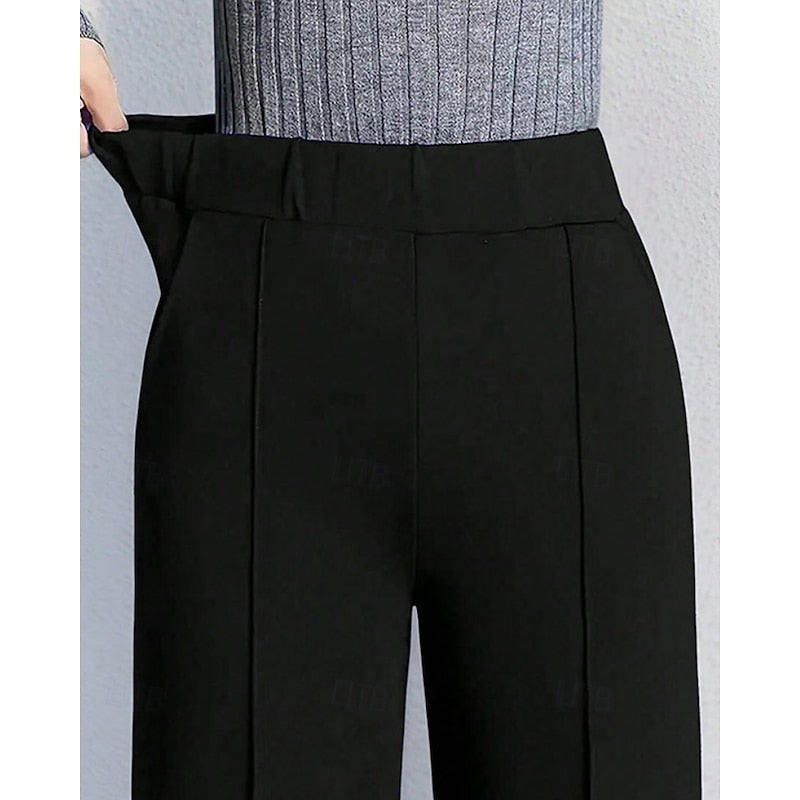 Wide-Leg Tailored Pants