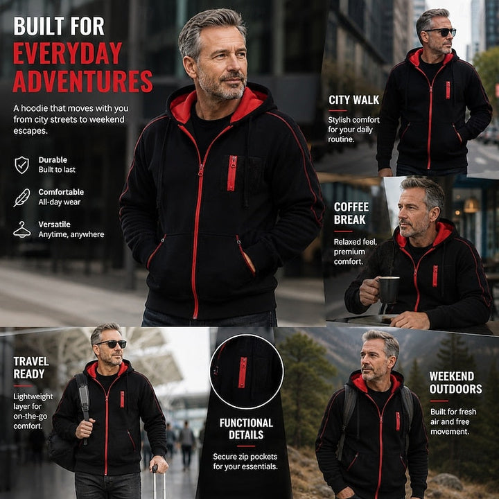 Full-Zip Hooded Jacket