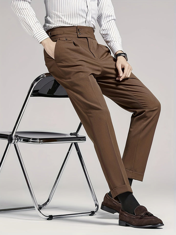 Tailored Single-Pleat Pants