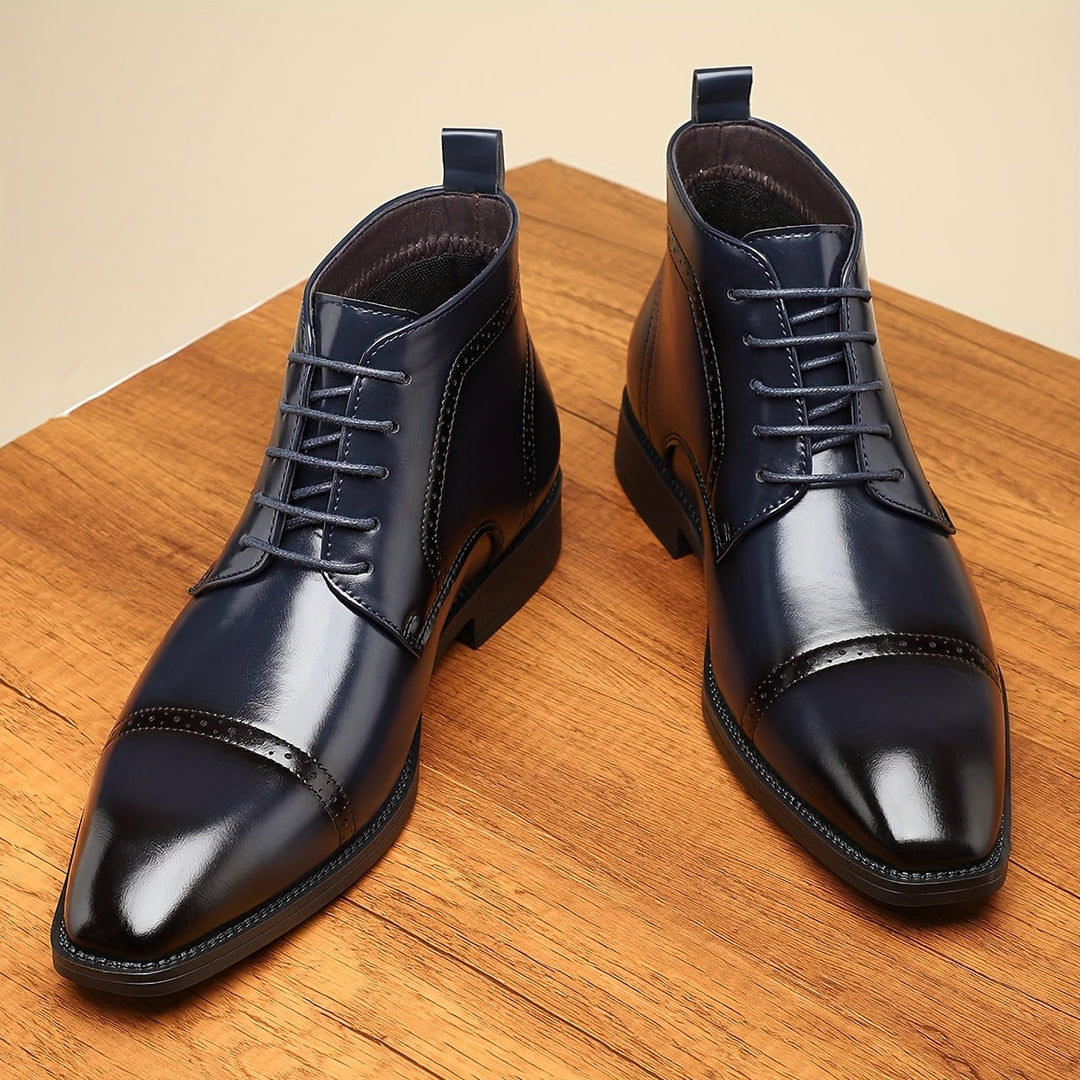 Refined Cap-Toe Ankle Boots