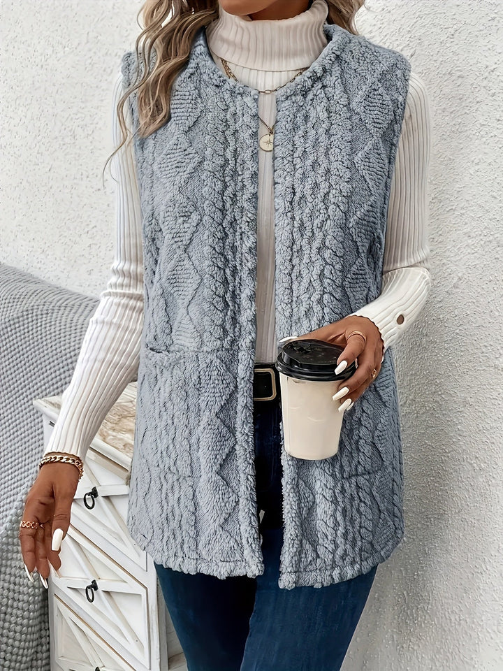 Cozy Textured Sleeveless Vest