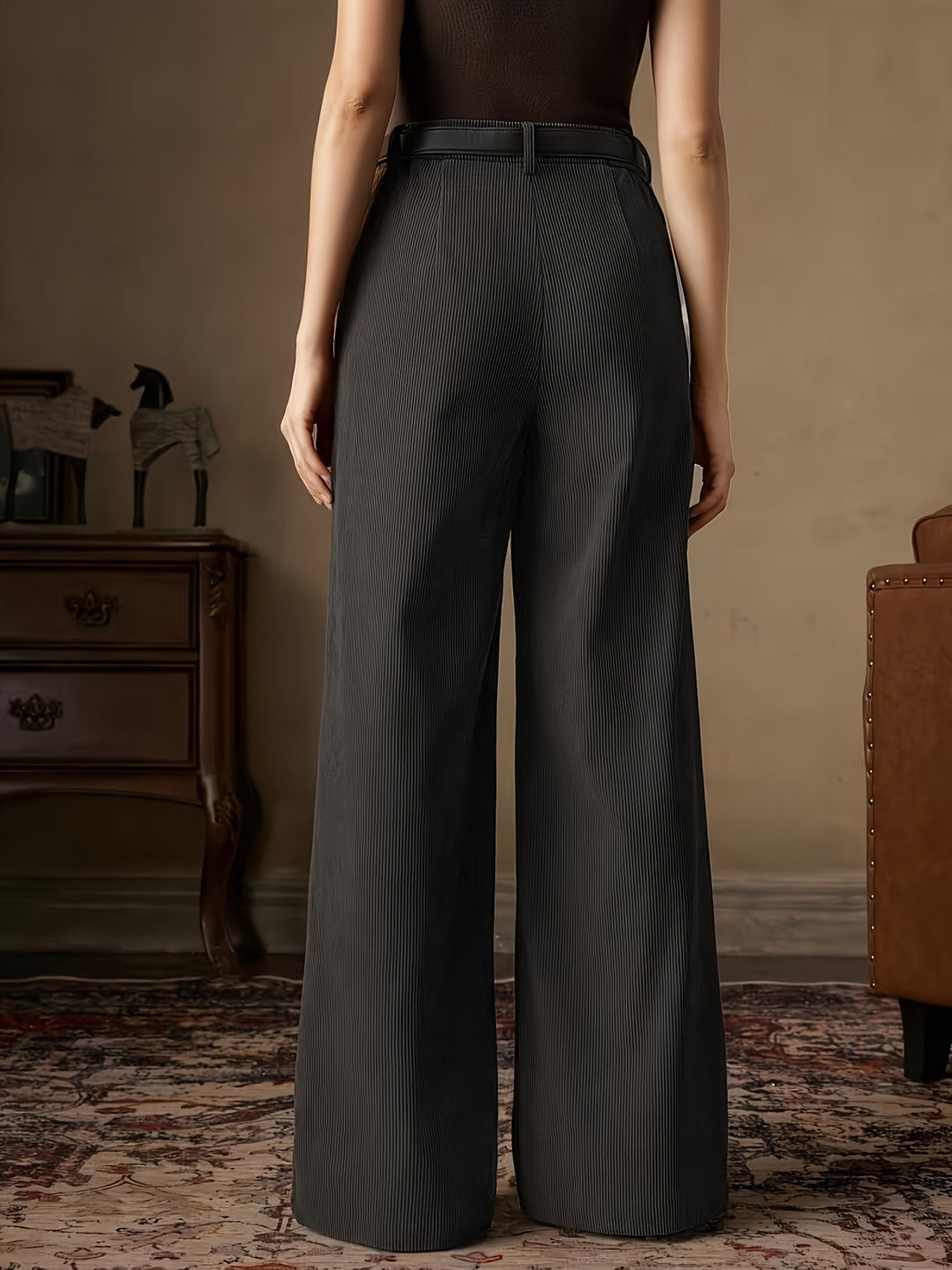 High-Waisted Wide-Leg Pants