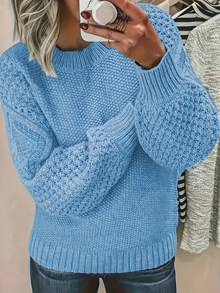 Cozy Lantern-Sleeve Sweater