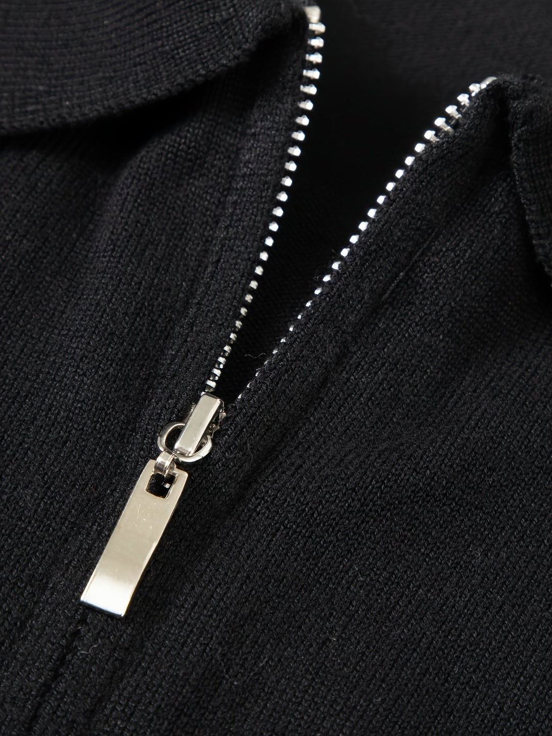 Refined Quarter-Zip Polo Sweater