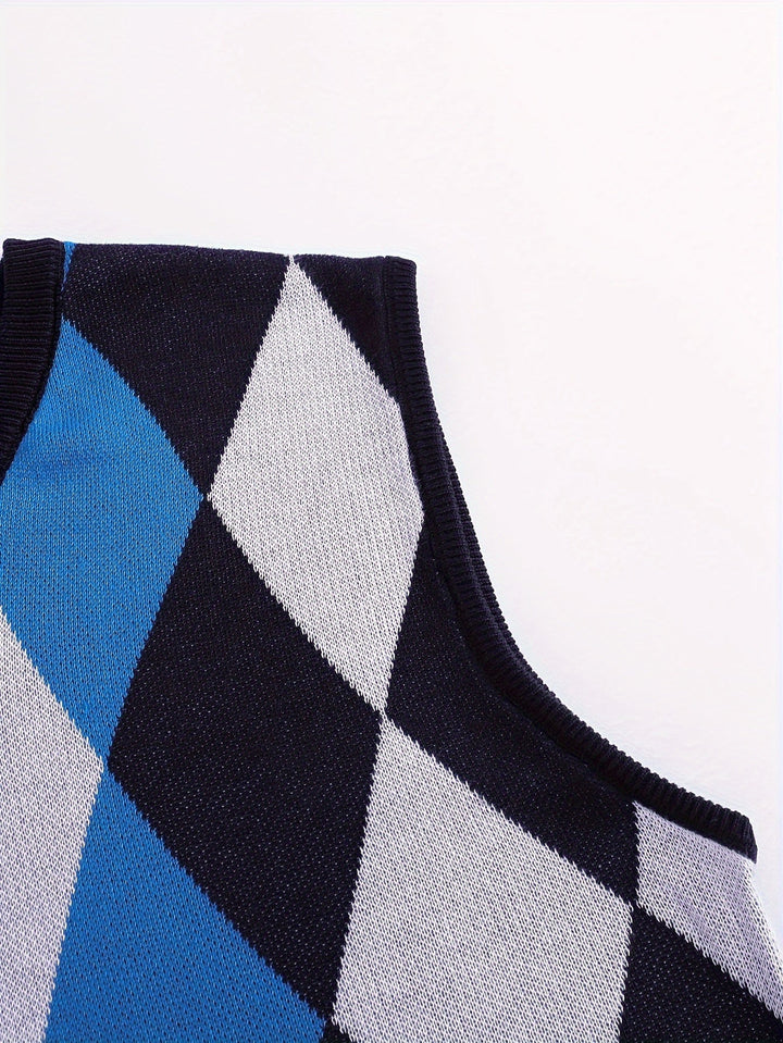 Classic Argyle Sweater Vest