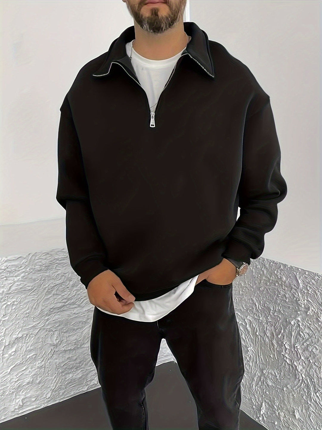 Cozy Half-Zip Sweatshirt