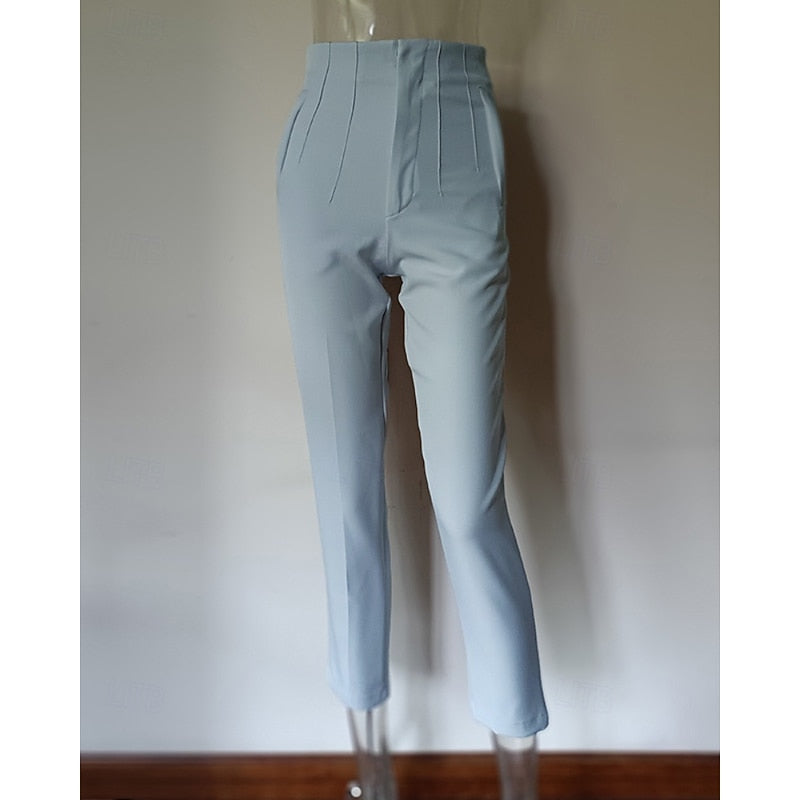 High-Waisted Tailored Pants