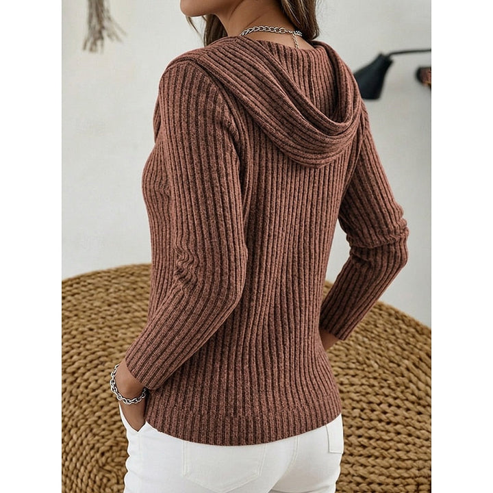 Cowl-Neck Ribbed Top