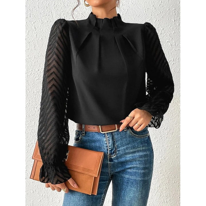 Elegant High-Neck Blouse