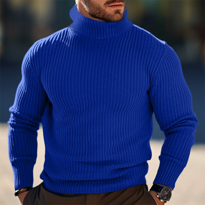 Ribbed Turtleneck Sweater