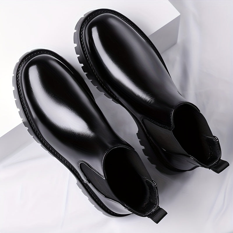 Rugged-Sole Chelsea Boots