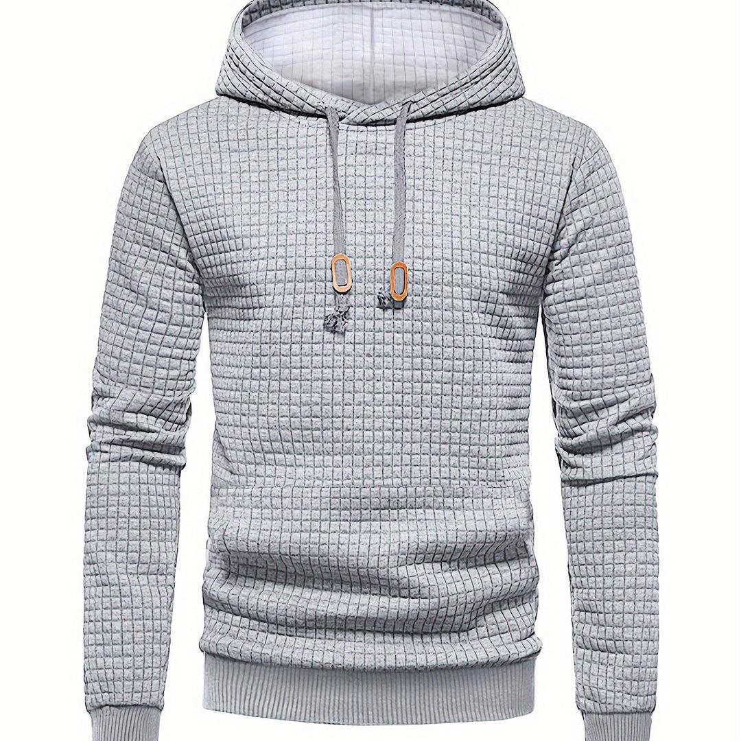 Textured Hooded Pullover