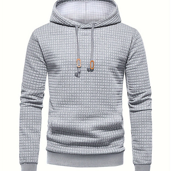 Textured Hooded Pullover