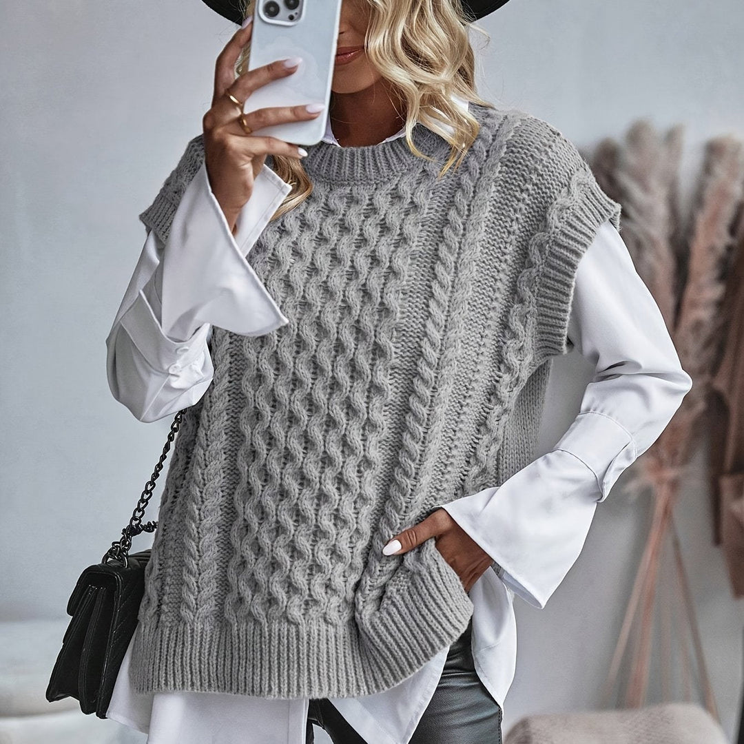 Cable-Knit Sweater Vest