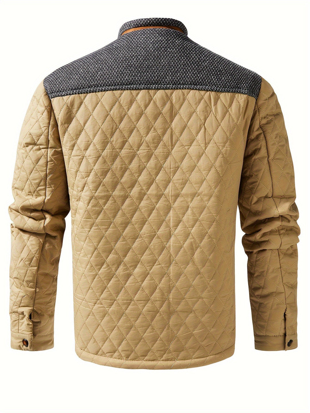 Quilted Stand-Collar Jacket