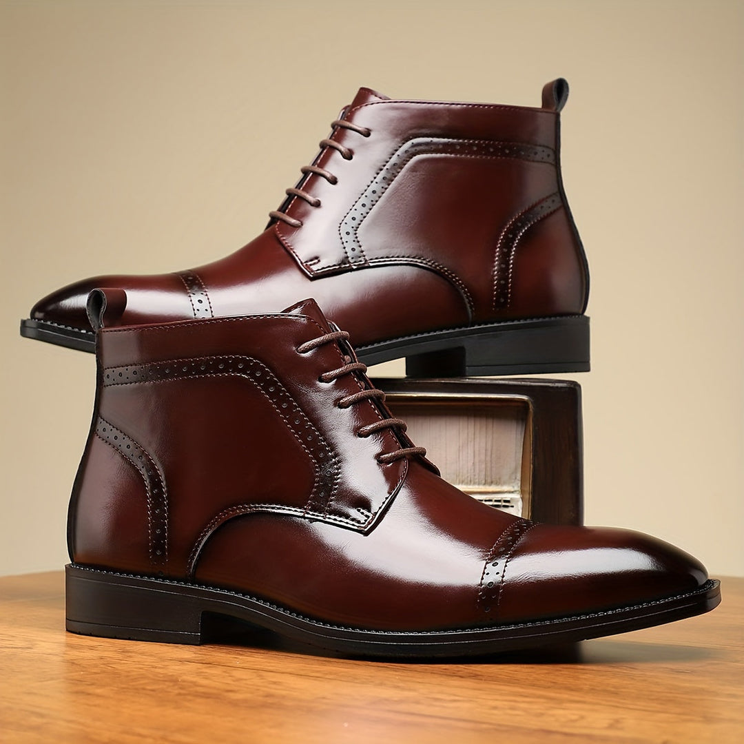 Refined Cap-Toe Ankle Boots