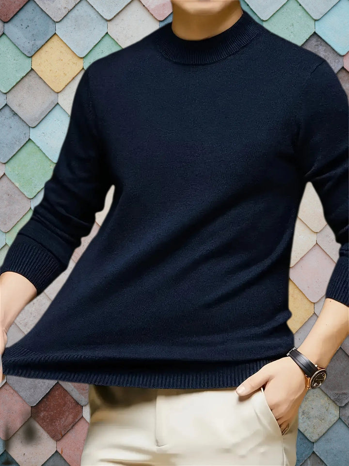 Mock Neck Knit Sweater