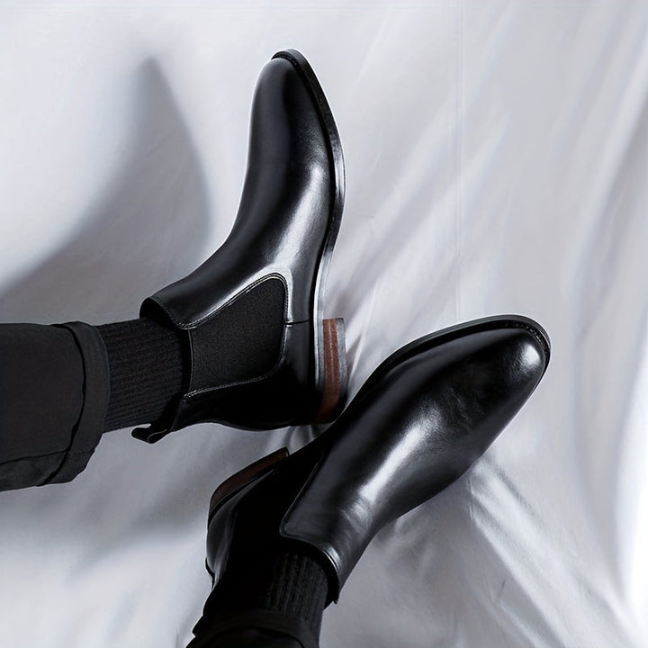 Refined Pointed-Toe Chelsea Boots
