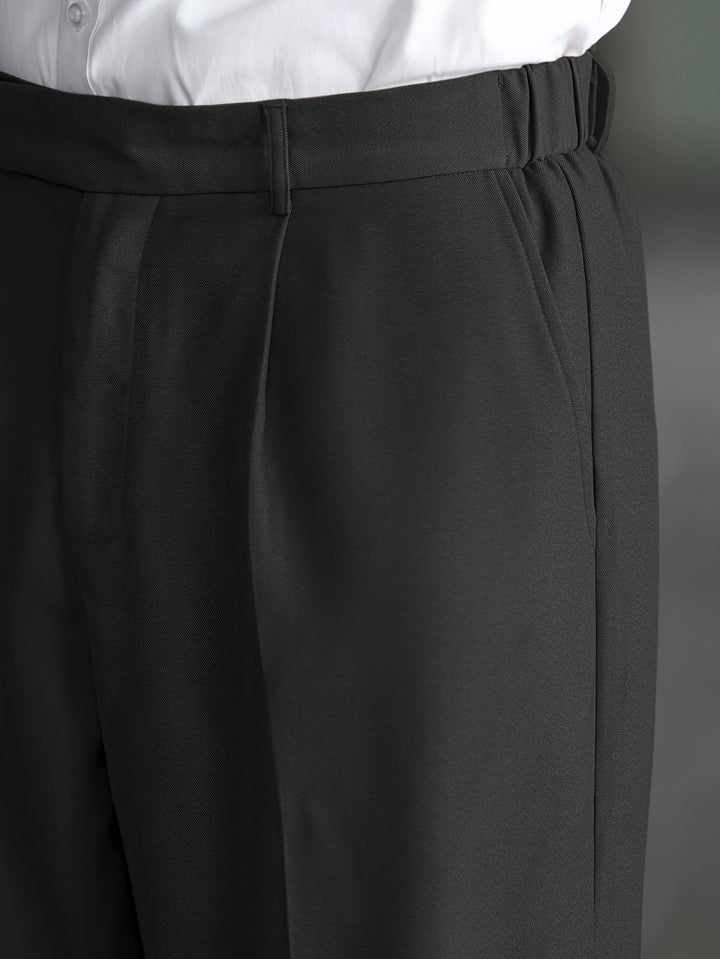 Relaxed Wide-Leg Dress Pants