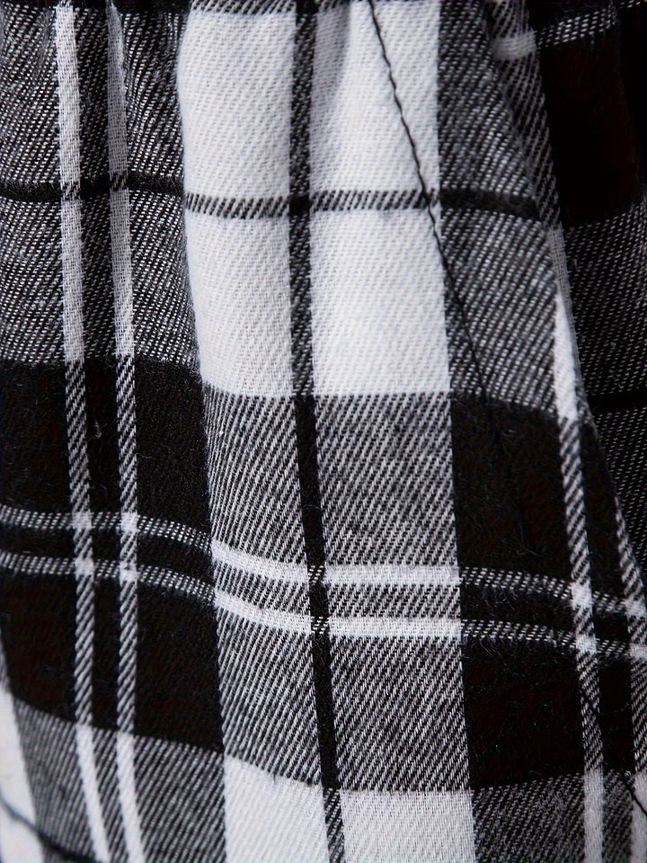 Relaxed Plaid Lounge Pants