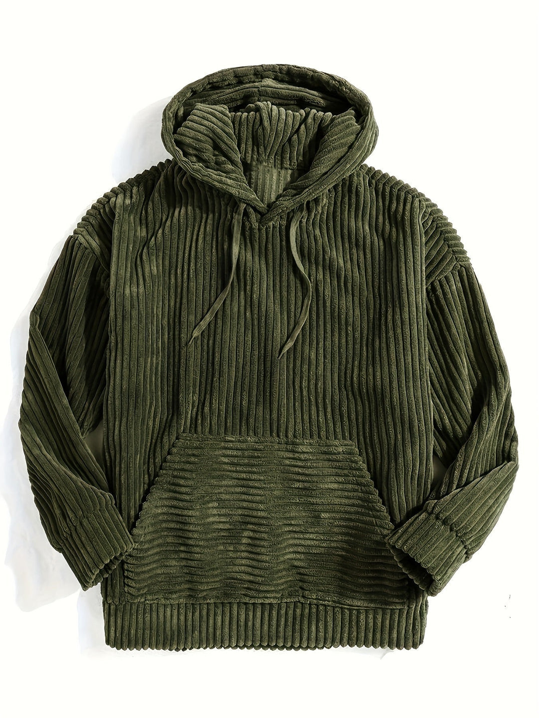 Ribbed Pullover Hoodie