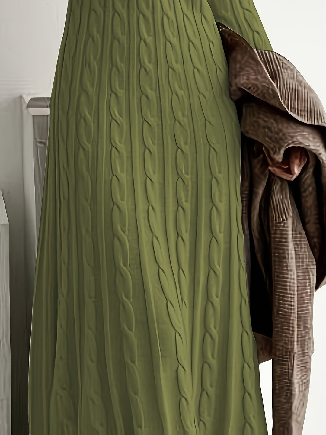 Cable-Knit Maxi Dress