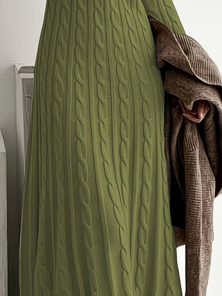 Cable-Knit Maxi Dress