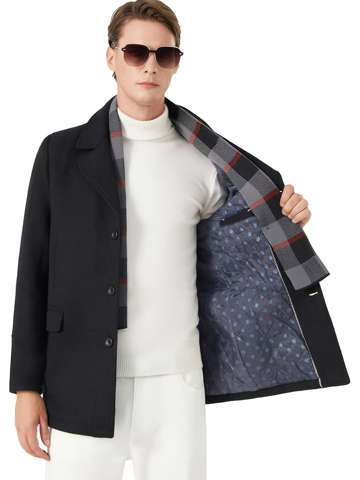 Tailored Single-Breasted Overcoat