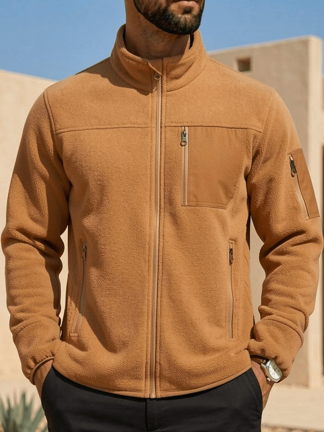 Rugged Full-Zip Outdoor Jacket