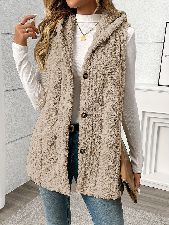Cozy Hooded Sleeveless Vest