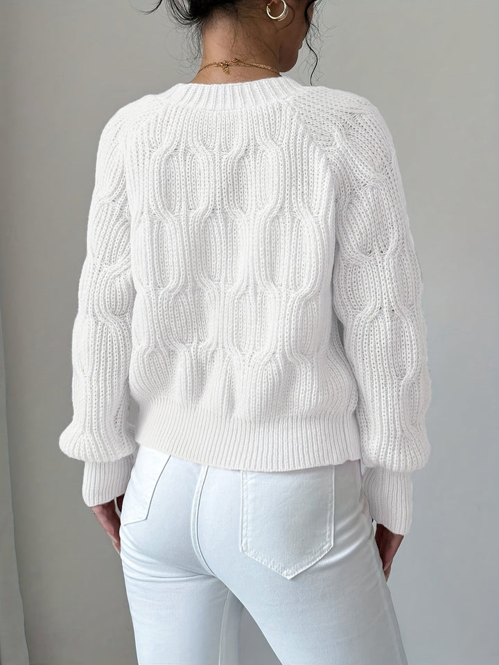 Soft Bow-Detail Long Sleeve Cardigan
