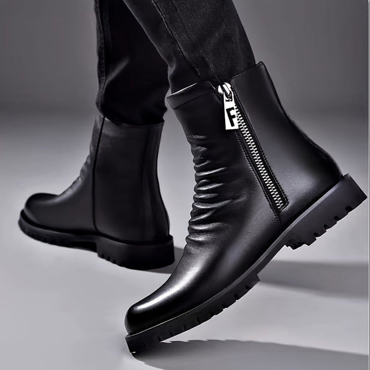 Refined Zip-Side Boots